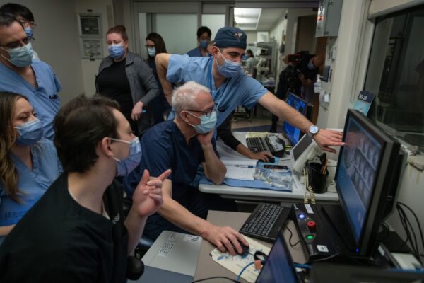 Low-intensity focused ultrasound is used to temporarily open the blood-brain barrier with the power of soundwaves.